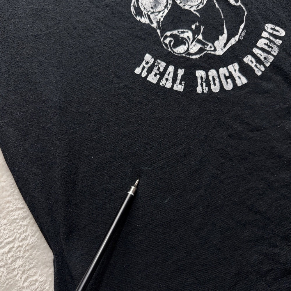 KSHE 95 St Louis Real Rock Radio T Shirt Mens XL Black Distressed Graphic Grunge - Picture 4 of 11